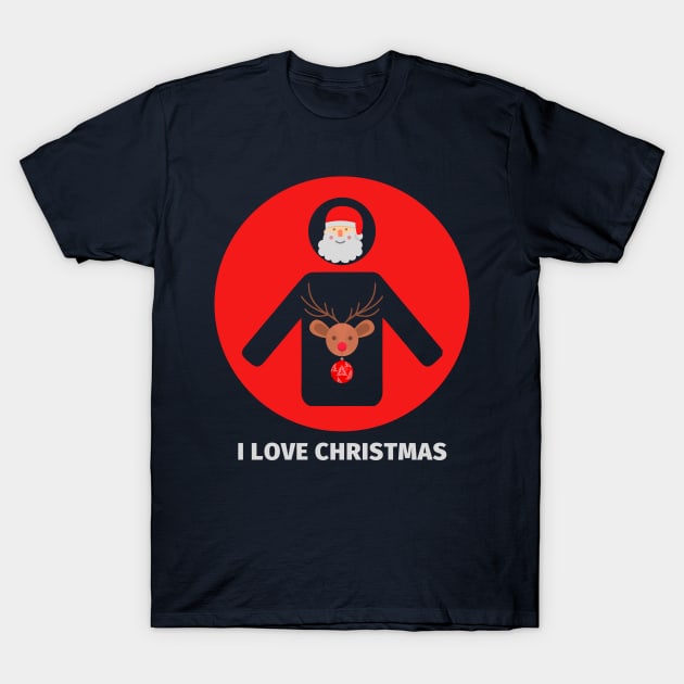 I Love Christmas T-Shirt by TwoMoreWords